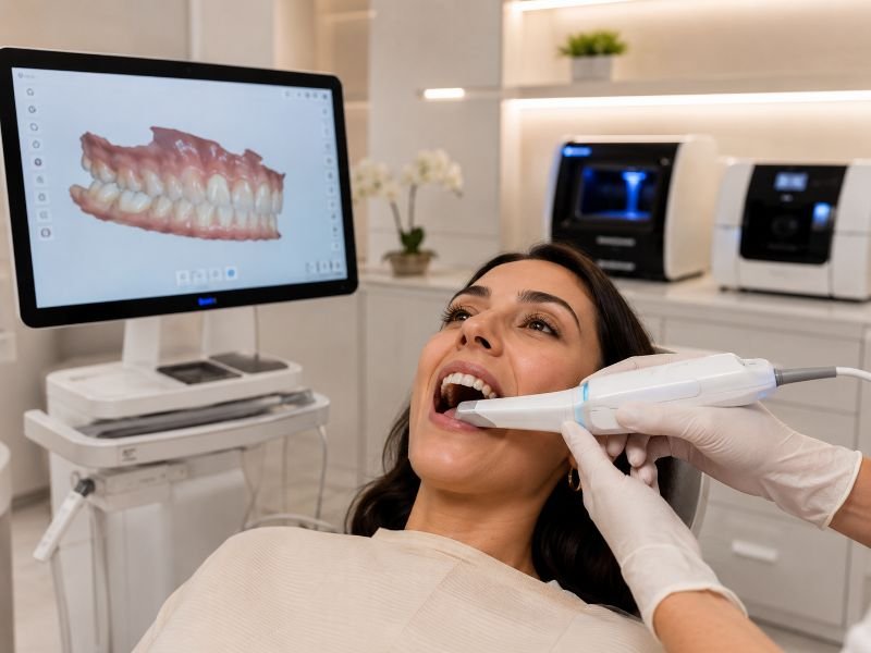 Consulta de limpeza dental na Lucmoura Odontologia, no Jaguaré